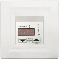 Терморегулятор вбудований РУБЕЖ ТР-16ВУ 16A (3500W) білий, кремовий