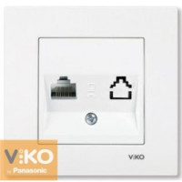 Розетка комп'ютерна 1-а VIKO Karre білий/крем