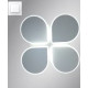 Керована світлодіодна люстра AERO flower 70W 4V-ON/OFF-540х60-WHITE/WHITE-220-IP20