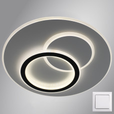 Керована світлодіодна люстра LORA DOUBLE 80W R-ON/OFF-460х65-WHITE/WHITE-220-IP20