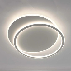 Керована світлодіодна люстра STANDART 80W 2R-ON/OFF-485х410х50-WHITE/WHITE-220-IP20