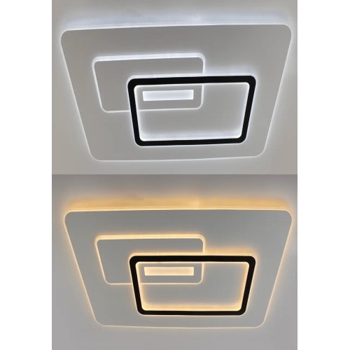 Керована світлодіодна люстра UNIVERSE 150W L-RC-1030х630х50-WHITE/WHITE-220-IP20