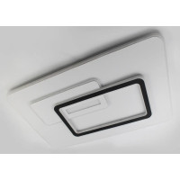 Керована світлодіодна люстра UNIVERSE 150W L-RC-1030х630х50-WHITE/WHITE-220-IP20