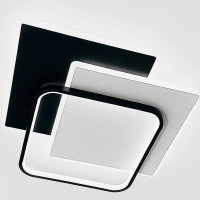 Управляемая светодиодная люстраVEGA triple 80W 3S-ON/OFF- 470×470×60-WHITE/WHITE-220- IP20