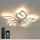 Керована світлодіодна люстра з вентилятором FAN ELLF 85W+18W 5F-APP-680x120-WHITE/WHITE-220-IP20