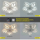 Керована світлодіодна люстра з вентилятором FAN ELLF 85W+18W 5F-APP-680x120-WHITE/WHITE-220-IP20