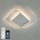 Керована світлодіодна люстра AMATO-60W-2S-APP-505x505x52-WHITE/CLEAR-220-IP20 