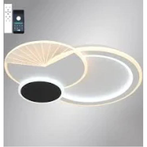 Керована світлодіодна люстра COMETA-90W-3R-APP-500x60-WHITE/BLACK-220-IP20 