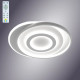 Kерована світлодіодна люстра GEOMETRIA ROUND 60W R-560x490x56-WHITE/WHITE-220-IP20 