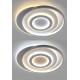 Kерована світлодіодна люстра GEOMETRIA ROUND 60W R-560x490x56-WHITE/WHITE-220-IP20 