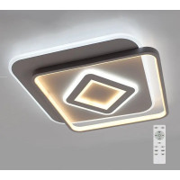 Kерована світлодіодна люстра GEOMETRIA SQUARE 60W S-550х57-WHITE-220-IP20 