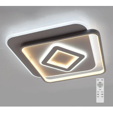 Kерована світлодіодна люстра GEOMETRIA SQUARE 60W S-550х57-WHITE-220-IP20 
