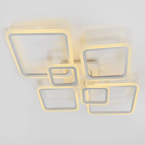 Керована світлодіодна люстра OVAL RGB 180W 7S-APP-960-750-110-WHITE/WHITE-220-IP20 