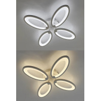 Kерована світлодіодна люстра ROOM 60W 4OV-APP-410х410х65-WHITE/WHITE-220-IP20 