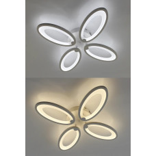 Kерована світлодіодна люстра ROOM 60W 4OV-APP-410х410х65-WHITE/WHITE-220-IP20 