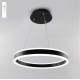 Керована світлодіодна люстра STELLA 64W R-APP-400Х1200-BLACK/WHITE-220-IP20 