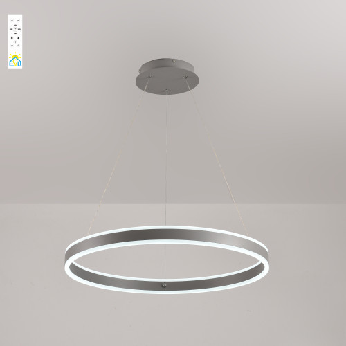 Керована світлодіодна люстра STELLA 64W R-APP-400Х1200-GREY/WHITE-220-IP20 