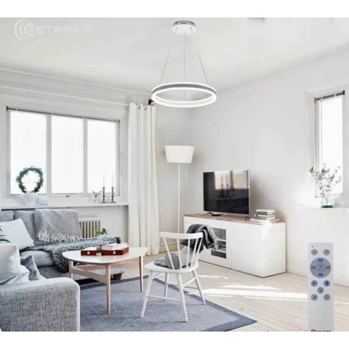 Kерована світлодіодна люстра STELLA 96W R-APP-600Х1200-WHITE/WHITE-220-IP20