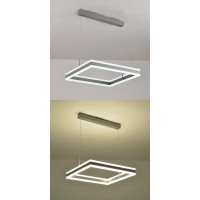 Керована світлодіодна люстра STELLA-100W-S-APP-500x500x1200-GREY/WHITE-220-IP20