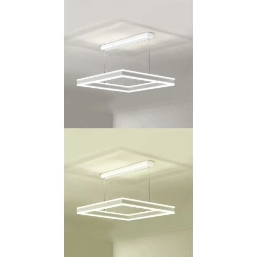 Керована світлодіодна люстра STELLA-100W-S-APP-500x500x1200-WHITE/WHITE-220-IP20