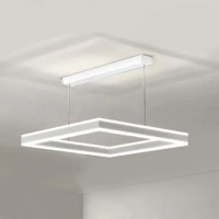 Управляемая светодиодная люстра STELLA-100W-S-APP-500x500x1200-WHITE/WHITE-220-IP20