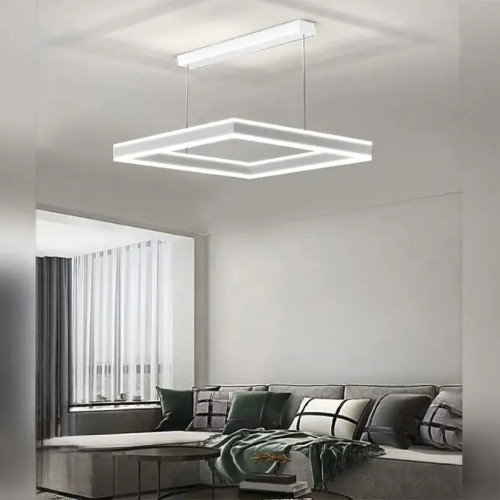Керована світлодіодна люстра STELLA-100W-S-APP-500x500x1200-WHITE/WHITE-220-IP20