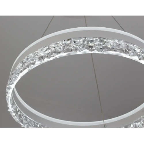 Керована світлодіодна люстра STELLA ICE 80W R-APP-500x1200-WHITE/CLEAR-220-IP20 
