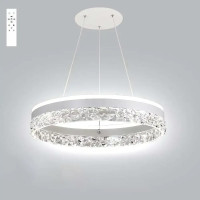 Керована світлодіодна люстра STELLA ICE 80W R-APP-500x1200-WHITE/CLEAR-220-IP20 