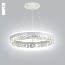 Керована світлодіодна люстра STELLA ICE 80W R-APP-500x1200-WHITE/CLEAR-220-IP20 