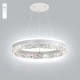 Керована світлодіодна люстра STELLA ICE 80W R-APP-500x1200-WHITE/CLEAR-220-IP20 