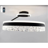 Управляемая светодиодная люстра STELLA С ICE 90W 2R-APP-500x215-BLACK/WHITE-220-IP20 