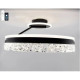 Керована світлодіодна люстра STELLA С ICE 90W 2R-APP-500x215-BLACK/WHITE-220-IP20 