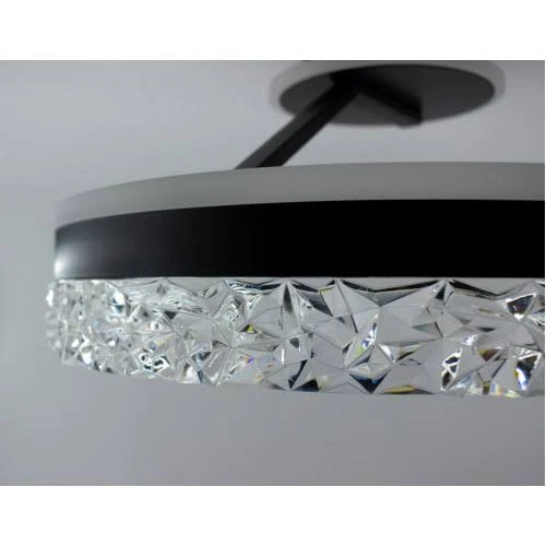 Керована світлодіодна люстра STELLA С ICE 90W 2R-APP-500x215-BLACK/WHITE-220-IP20 