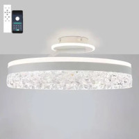 Керована світлодіодна люстра STELLA С ICE 90W 2R-APP-500x215-WHITE/WHITE-220-IP20 