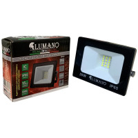 Прожектор LED LUMANO SMD 20W 6000Kчорний (L-15см з радіатором) STANDARDeco