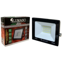 Прожектор LED LUMANO SMD 30W 6000K черный (L-15см с радиатором) STANDARDeco