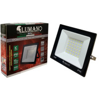 Прожектор LED LUMANO SMD 50W 6000K черный (L-15см с радиатором) STANDARDeco