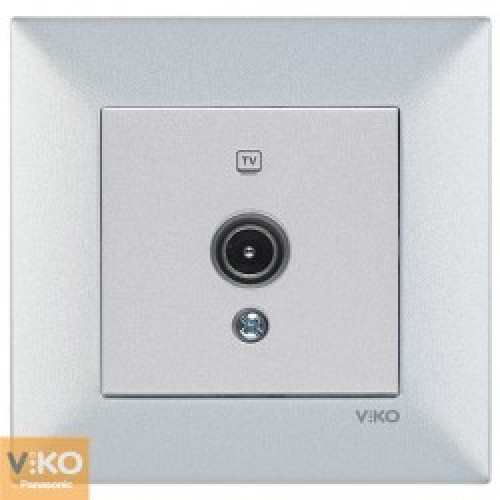 Розетка TV VIKO Meridian бронза/срібло